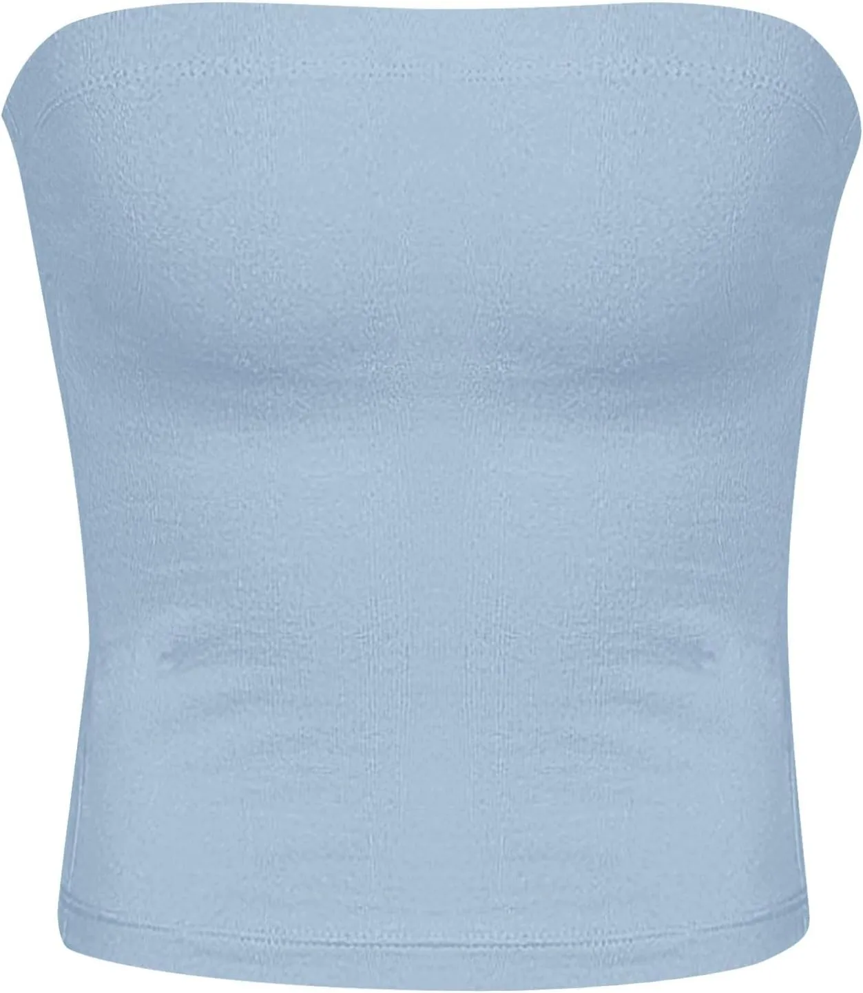 Women Y2K Strapless Backless Tube Top Double Lined Sleeveless Crop Tank 2025 Summer Clothes Going Out