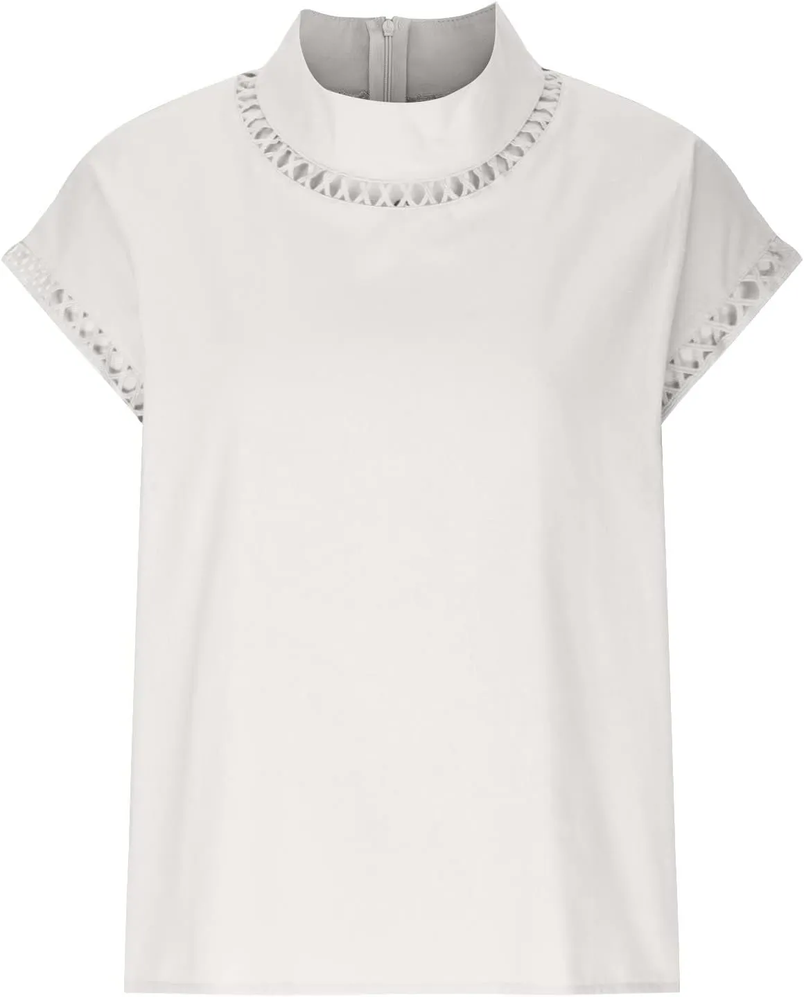 Womens Cotton Linen Tops Temperament Flying Sleeve Shirts High Round Neck Basic Summer Loose Fit Blouse Tees T-Shirt
