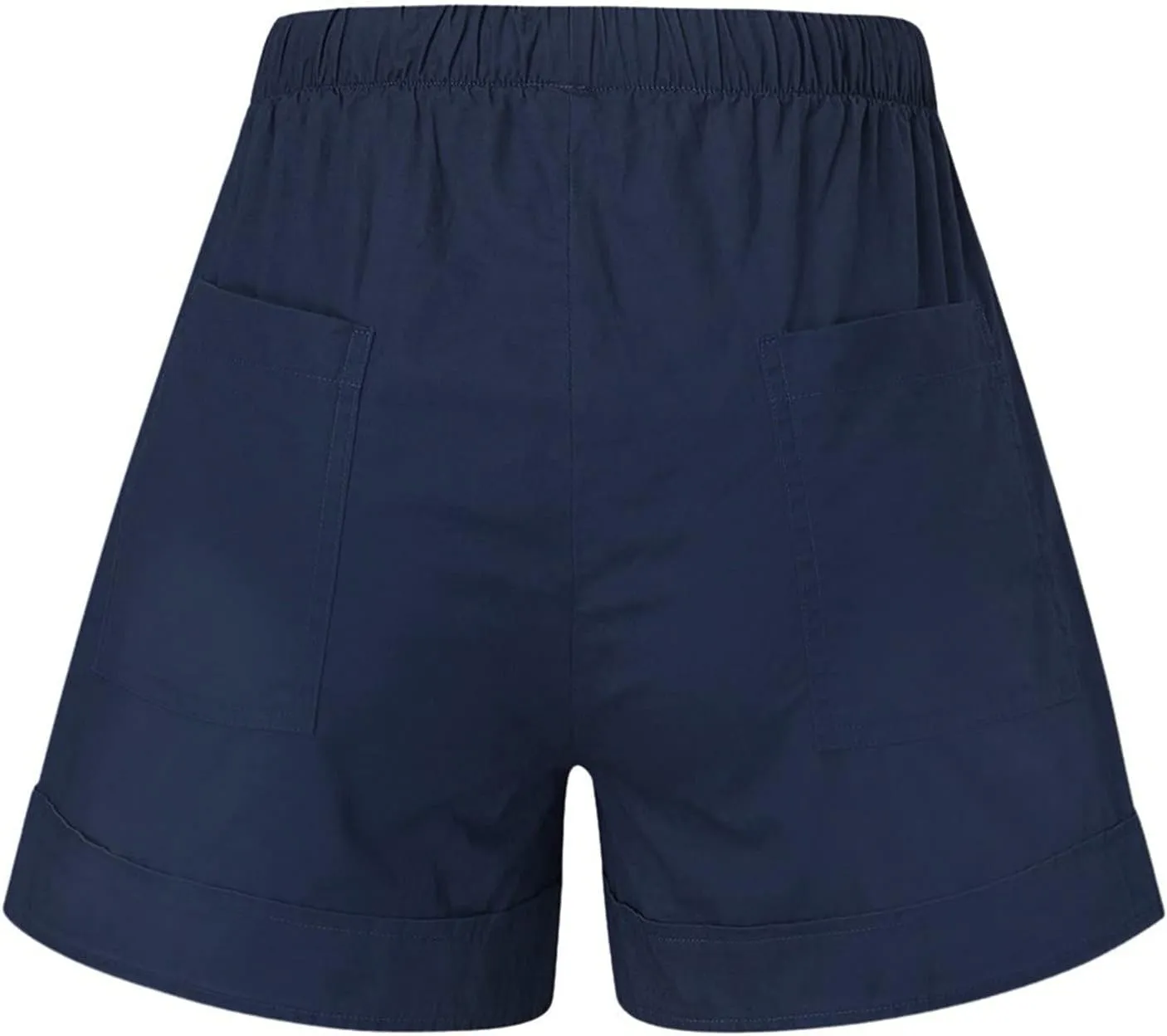 Womens Shorts Casual 2024 Summer Beach Linen Drawstring Shorts with Pockets Loose Vacation Trendy Lounge Shorts
