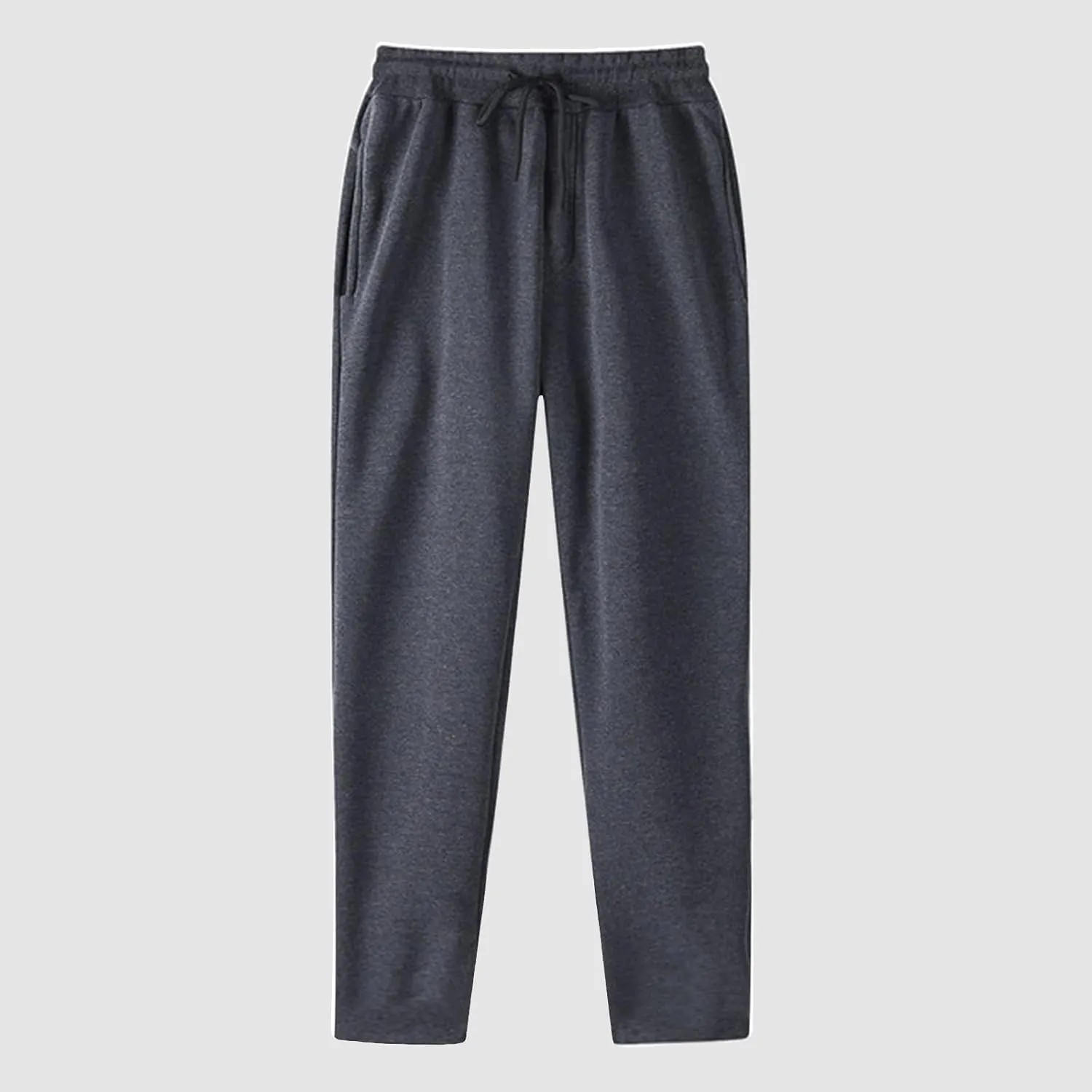 Womens Straight Leg Sweatpants,Winter Fleece Lined Warm Lightweight Sweatpants Casual Elastic High Waist Trousers