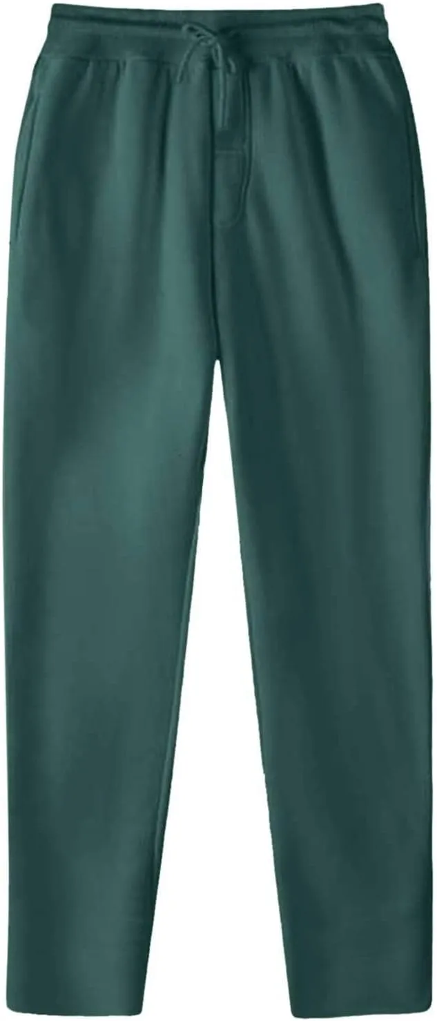 Womens Straight Leg Sweatpants,Winter Fleece Lined Warm Lightweight Sweatpants Casual Elastic High Waist Trousers