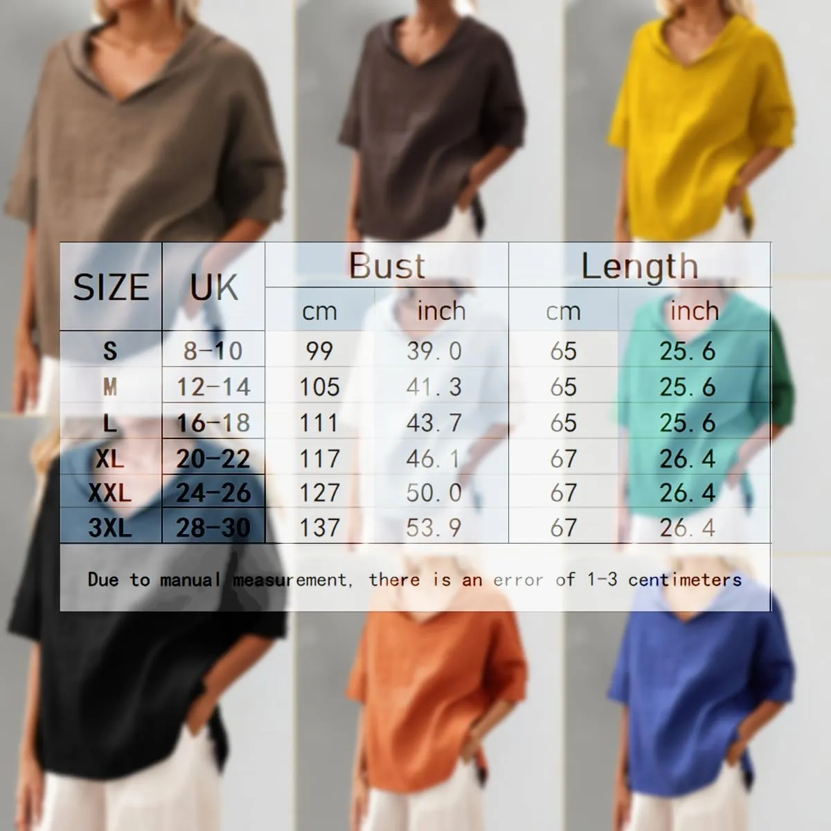 Women's Summer Hoodies Top T-Shirt Cotton Linen Half Sleeve V Neck Casual Loose Lightweight Tunic Blouse