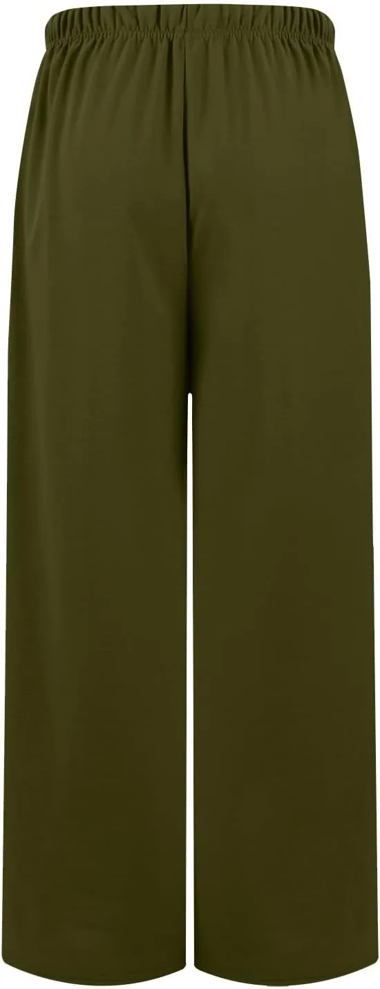 Womens Tall Sweatpants Loose Fit Wide Leg Joggers with Pockets Business Casual Comfy High Wasited Sweat Pants Preppy