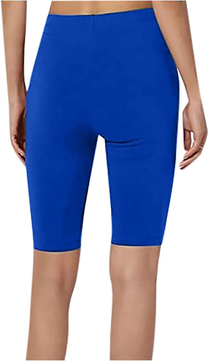 Yoga Shorts for Women High Waisted Soft Tummy Control Biker Shorts Gym Fitness Shorts Athletic Workout Running Shorts