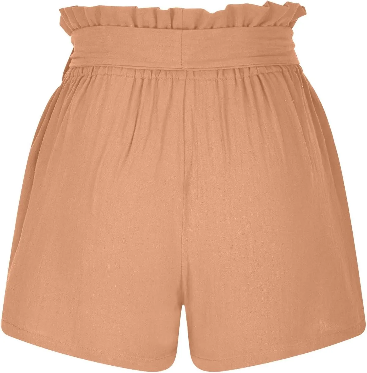 ZDRZK Work Shorts for Women High Waisted Tie Knot Front Trouser Shorts Trendy 2024 Fashion Business Summer Casual Shorts