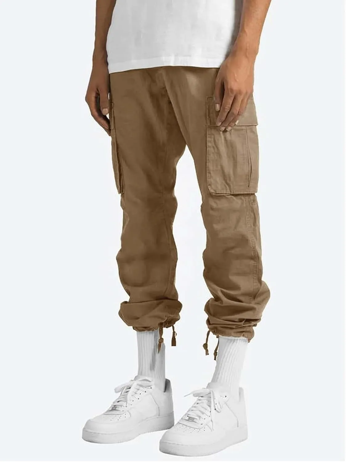ZPB Men's Casual Cargo Pants TacticalWater Resistant Multi Pockets Hiking Tactical Military Army Pants Joggers Tactical Pants