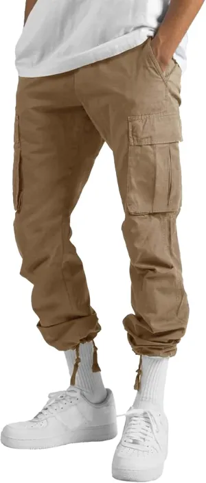 ZPB Men's Casual Cargo Pants TacticalWater Resistant Multi Pockets Hiking Tactical Military Army Pants Joggers Tactical Pants